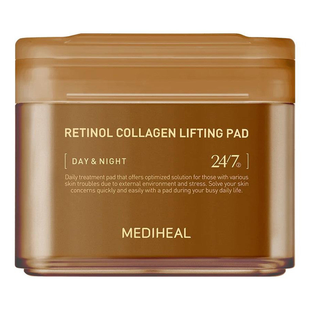 Mediheal Retinol Collagen Lifting Toner Pad for Skin Lifting Day and Night 100Ea